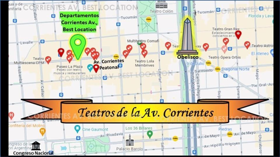 Corrientes Av, Best Location Buenos Aires Esterno foto